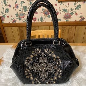 Black leather Brighton Handbag